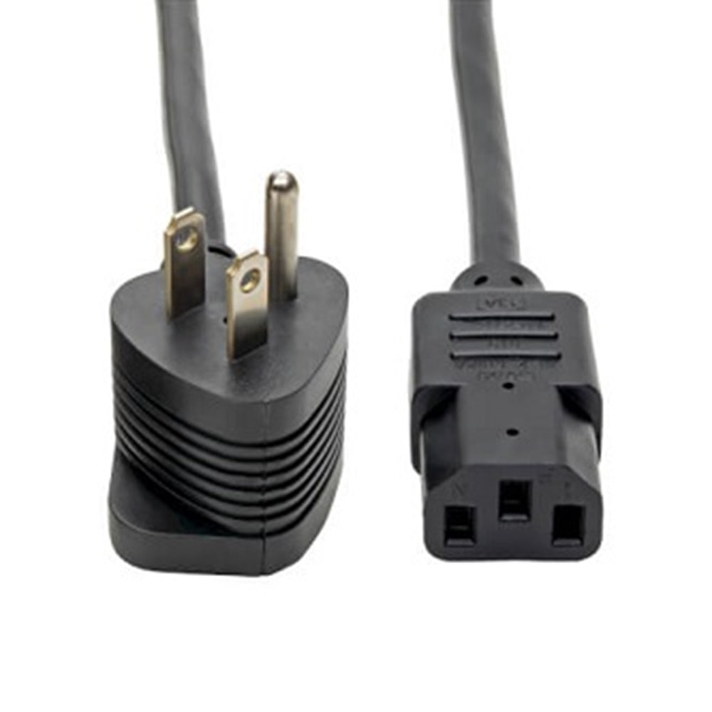 Eaton P006-006-515MF Piggyback Extension Cord, NEMA 5-15P/5-15R to C13 - 13A, 125V, 16 AWG, 6 ft. (1.83 m), Black
