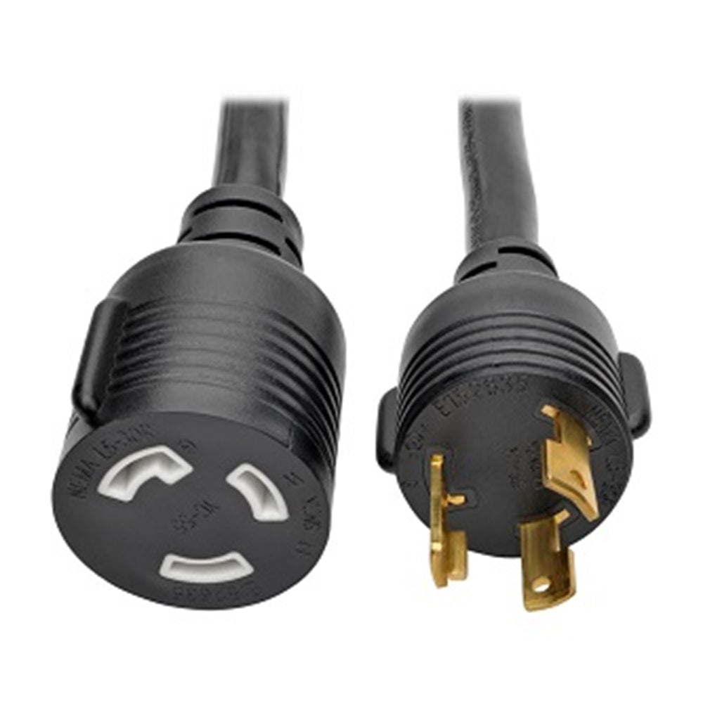 Eaton P046-006-LL-30A Power Extension Cord, NEMA L5-30P to NEMA L5-30R- Heavy-Duty, 30A, 125V, 10 AWG, 6 ft. (1.83 m), Black