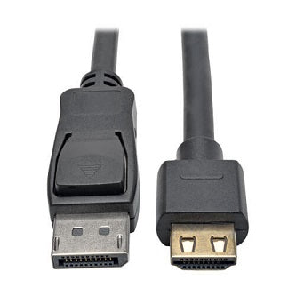 Eaton P582-010-HD-V2A DisplayPort 1.2 to HDMI Active Adapter Cable (M/M), 4K 60 Hz, Gripping HDMI Plug, HDCP 2.2, 10 ft. (3.1 m)