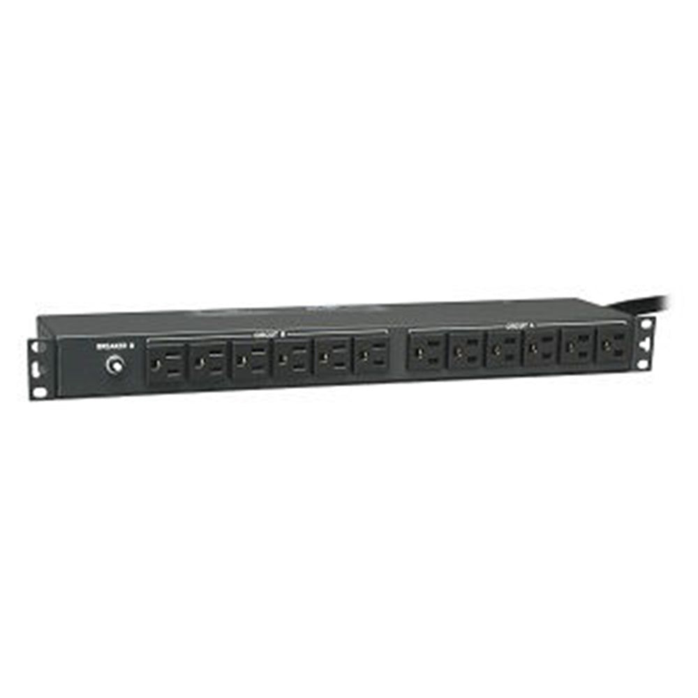 Eaton PDU2430 2.9kW Single-Phase 120V Basic PDU, 24 NEMA 5-15R Outlets, NEMA L5-30P Input, 15 ft. (4.57 m) Cord, 1U