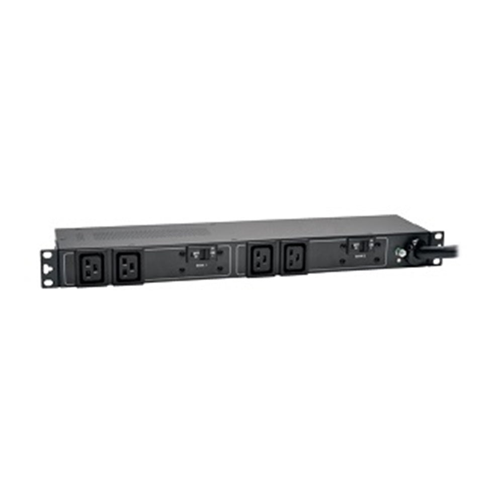 Eaton PDUH30HV19 5.8kW Single-Phase 200-240V Basic PDU, 4 C19 Outlets, NEMA L6-30P Input, 12 ft. (3.66 m) Cord, 1U Rack-Mount