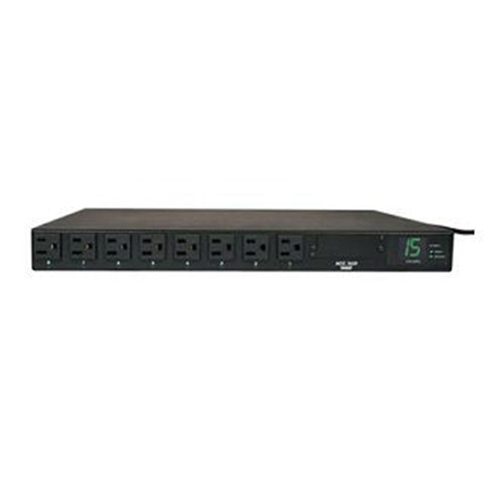 Eaton PDUMH15AT 1.4kW Single-Phase Local Metered Automatic Transfer Switch PDU, 2 120V 5-15P 15A Inputs, 8 5-15R Outputs, 1U