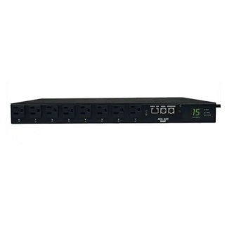 Eaton PDUMH15ATNET 1.4kW Single-Phase Switched Automatic Transfer Switch PDU, 2 120V 5-15P 15A Inputs, 8 5-15R Outputs, 1U, TAA