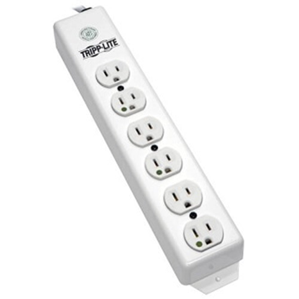 Eaton PS-615-HG Safe-IT UL 1363 Medical-Grade Power Strip, 6x Hospital-Grade Outlets, Antimicrobial, 15 ft. (4.57 m) Cord