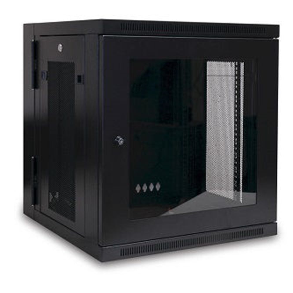 Eaton SRW12USG SmartRack 12U Low-Profile Switch-Depth Wall-Mount Small Rack Enclosure, Clear Acrylic Window, Hinged Back