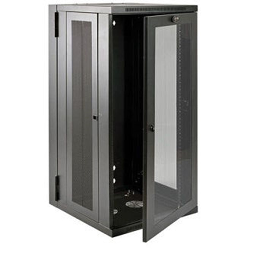 Eaton SRW26USDPG SmartRack 26U UPS-Depth Wall-Mount Half-Height Rack Enclosure, Clear Acrylic Window, Hinged Back