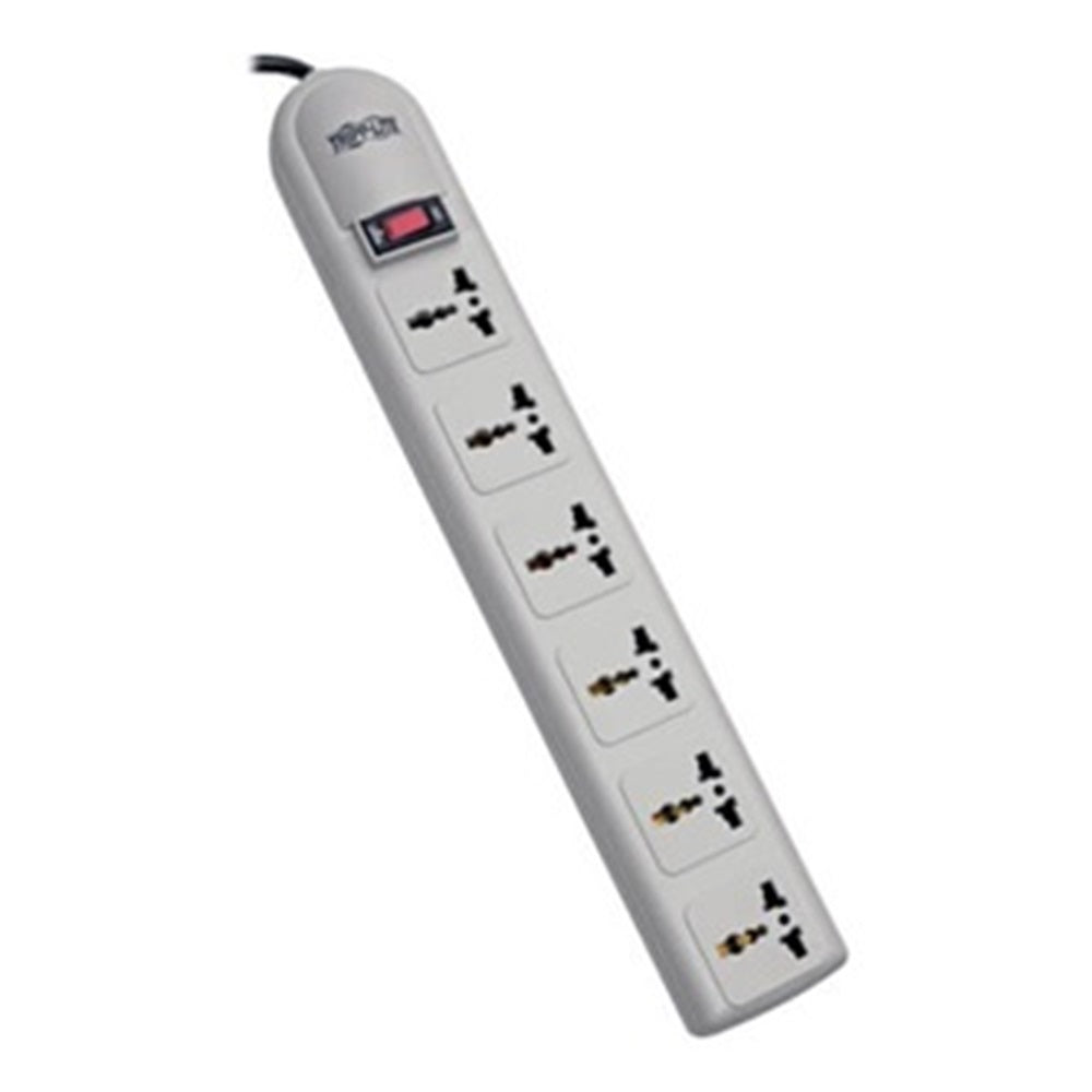 Eaton SUPER6OMNIB Tripp Lite series Protect It! 230V 6-Universal Outlet Surge Protector, 1.8M Cord, British Plug, 750 Joules