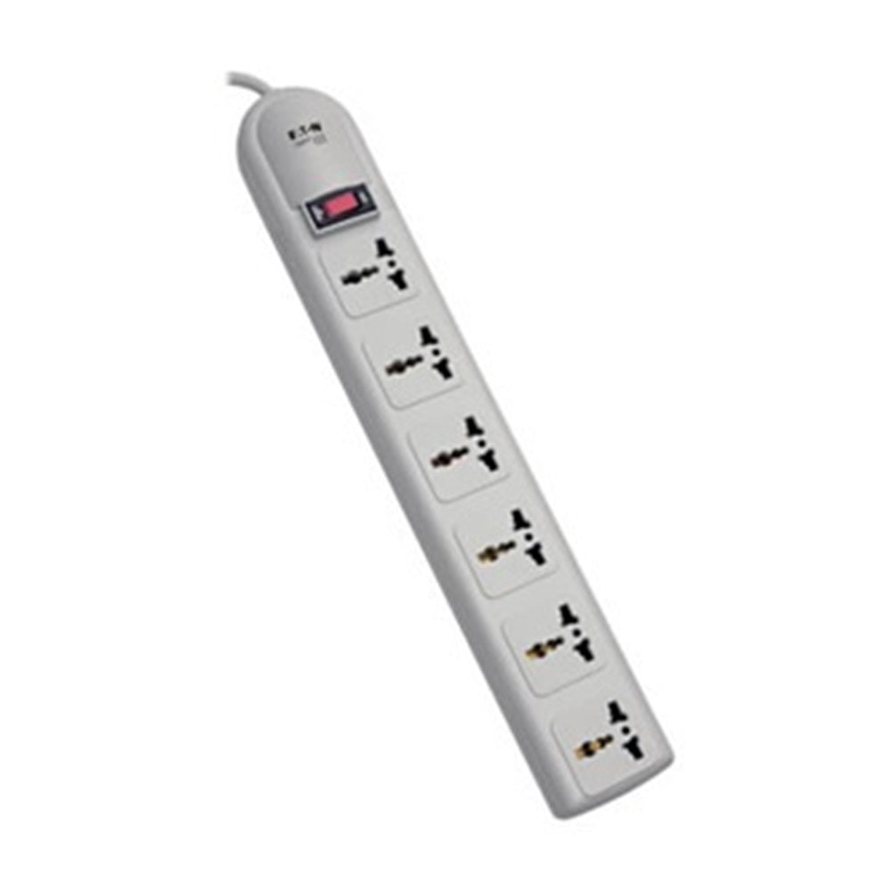 Eaton SUPER6OMNID Tripp Lite Series Protect It! 230V 6-Universal Outlet Surge Protector, 1.8M Cord, German/French Plug, 750