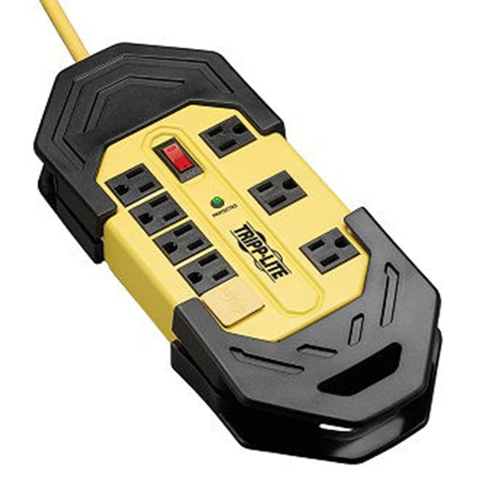 Eaton TLM825SA Protect It! 8-Outlet Industrial Safety Surge Protector, 25 ft. Cord, 3900 Joules, Cord Wrap, Hang Holes