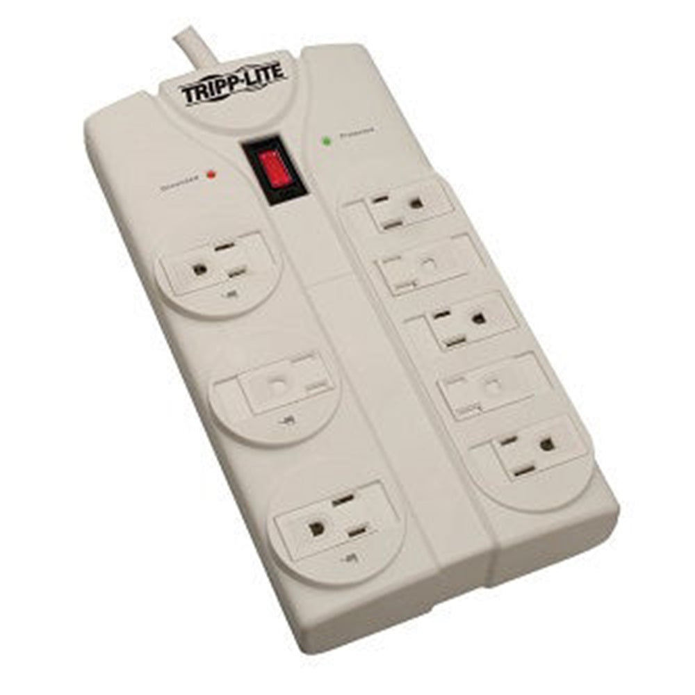 Eaton TLP825 Protect It! 8-Outlet Surge Protector, 25 ft. Cord with Right-Angle Plug, 1440 Joules, Diagnostic LEDs, Light