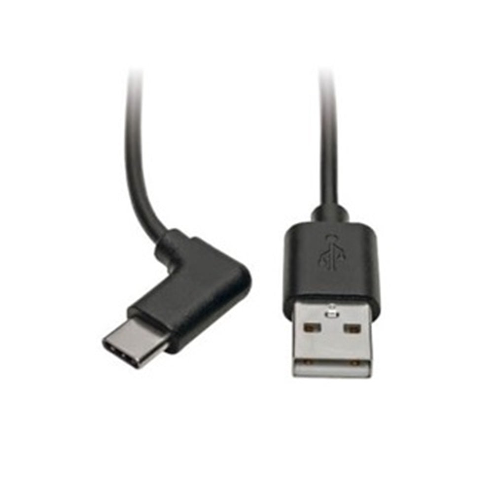 Eaton U038-003-CRA Tripp Lite Series USB-A to USB-C Cable, Right-Angle USB-C, USB 2.0, (M/M), 3 ft. (0.91 m)