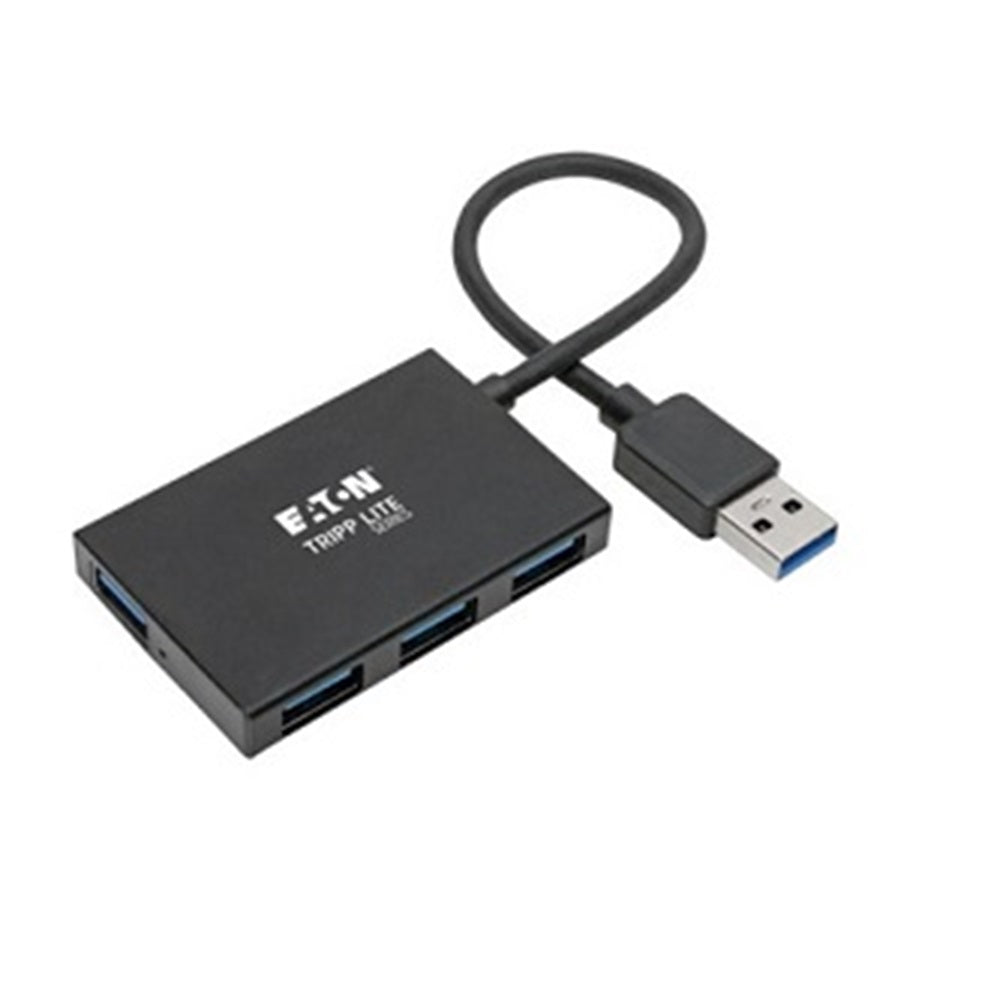Eaton U360-004-4A-AL Tripp Lite Series 4-Port Slim Portable USB-A Hub - USB 3.x (5Gbps), Aluminum Housing