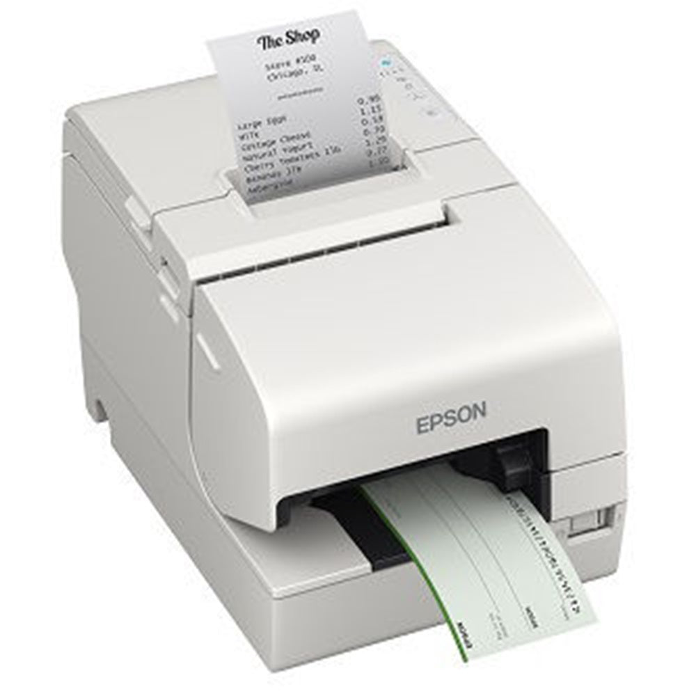 Epson C31CL25031 Multifunction hybrid printer; robust slip and endorsement printing, MICR, Multiplatform support allows