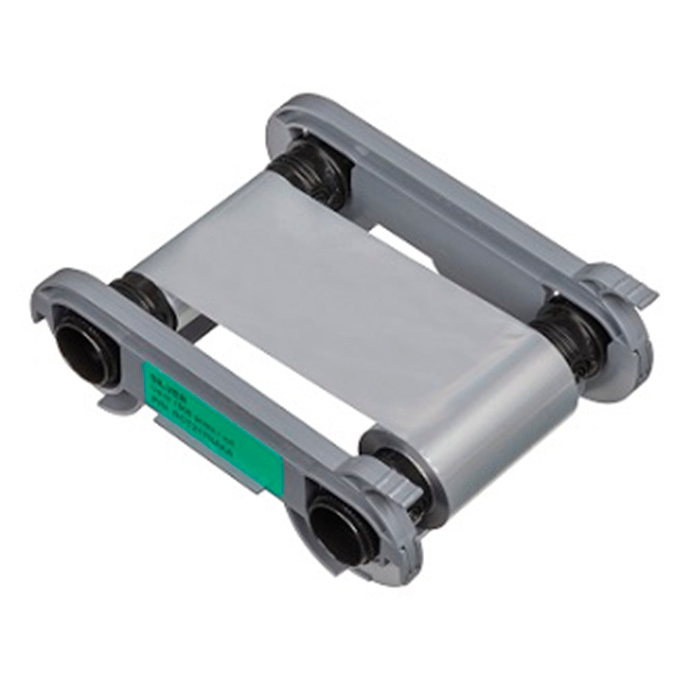 Evolis RCT217NAAA METALLIC SILVER Monochrome Ribbon - up to 1000 prints / roll