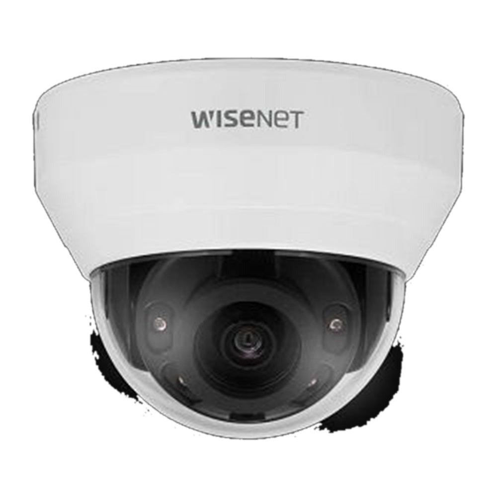 Hanwha LND-6022R L series indoor dome camera, 2MP 30fps,4mm fixed focal lens , Double codec H.264/MJPEG, Wisestream II, 120dB