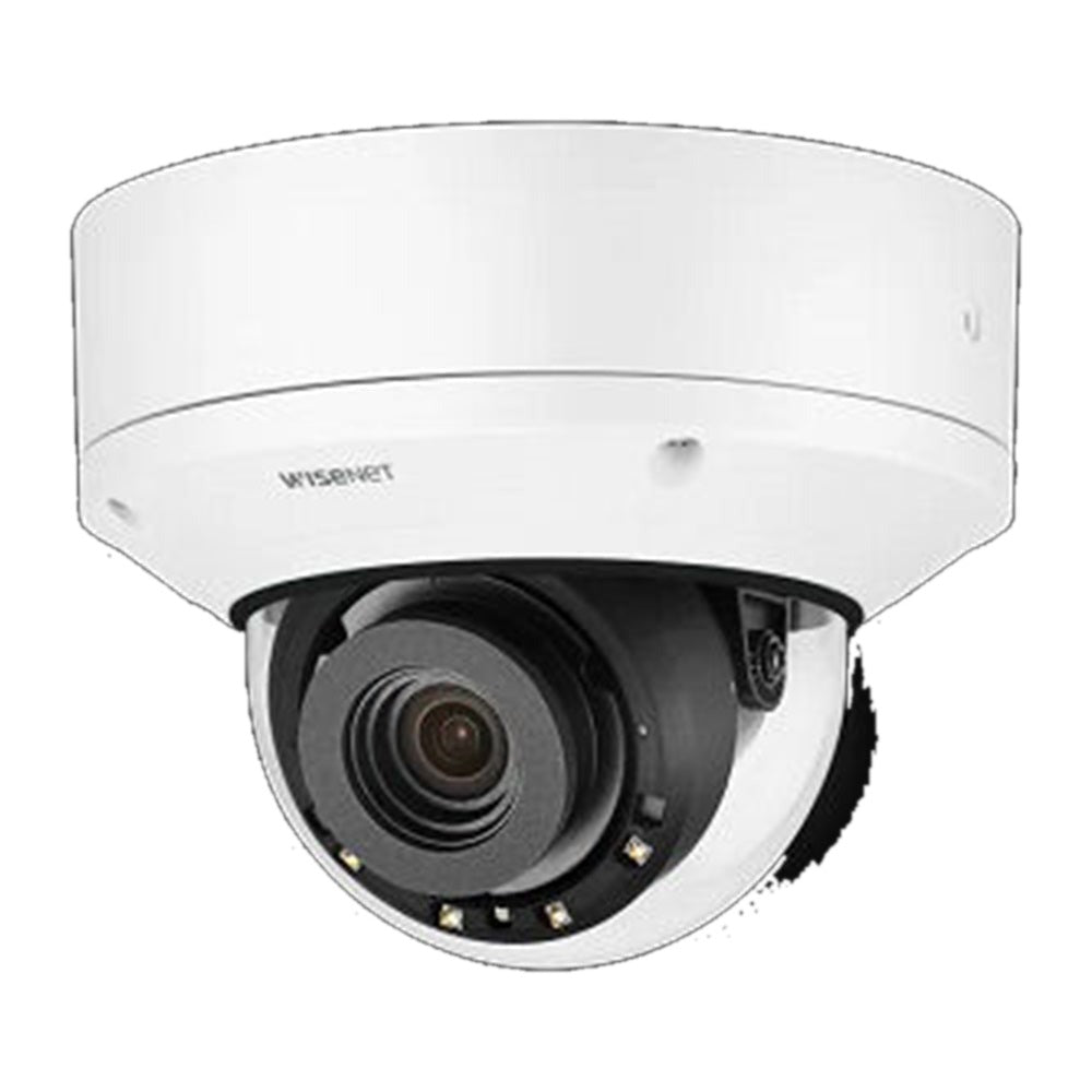 Hanwha PND-A9081RV 4K Network AI IR Dome Camera, Max. 4K resolution, 0.05Lux F1.6 (Color), 0Lux (B/W, IR LED on), Day &