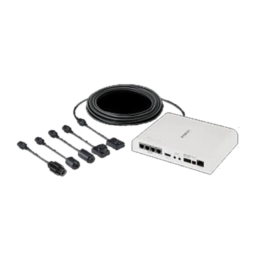 Hanwha PNM-9000QB WN7 multi head camera, 4 x 2MP @ 30fps, triple codec H.265/H.264/MJPEG, extreme WDR 150dB, dual SD cards