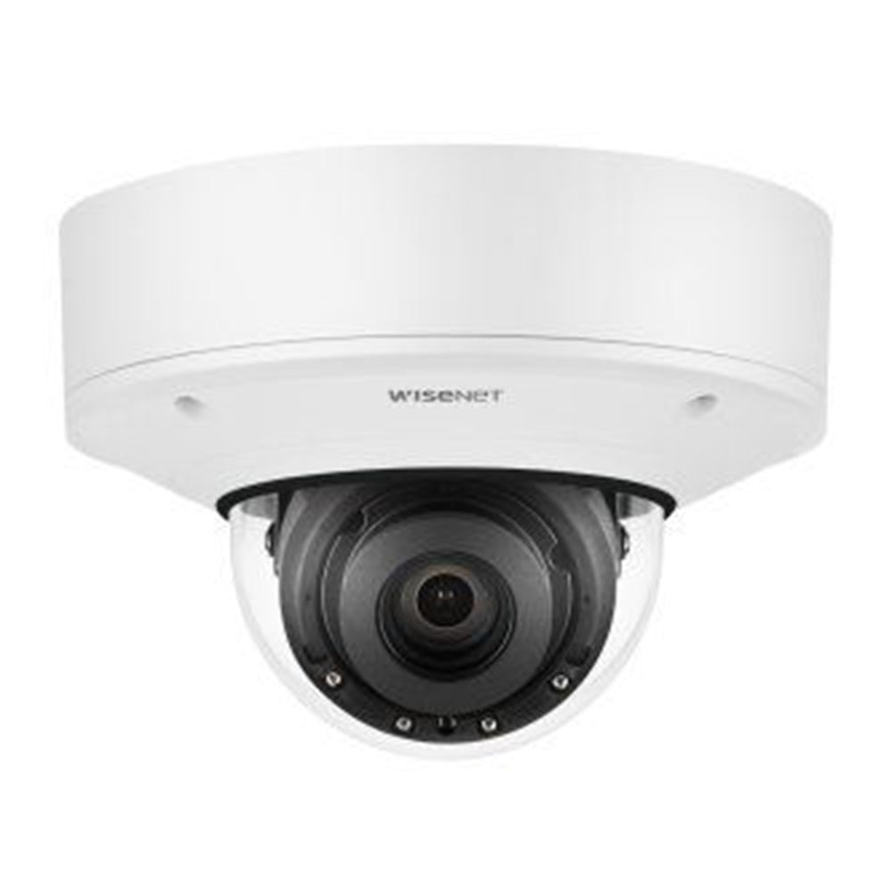 Hanwha PNV-A9081R 4K Network AI IR Vandal Dome Camera, Max. 4K resolution, 0.05Lux@F1.6 (Color), 0Lux (B/W, IR LED on), Day &