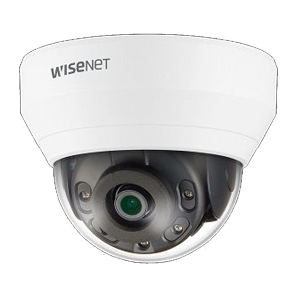 Hanwha QND-7012R Wisenet Q network indoor dome camera, 4MP @30fps, 2.8mm fixed focal lens (107DEGREE) triple codec
