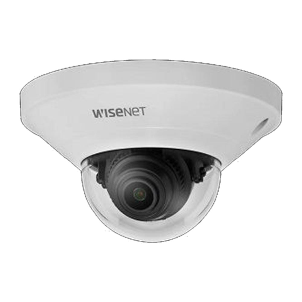 Hanwha QND-8011 Wisenet Q mini network indoor dome camera, 5MP 30fps, 2.8mm fixed focal lens , triple codec H.265/H.264/MJPEG