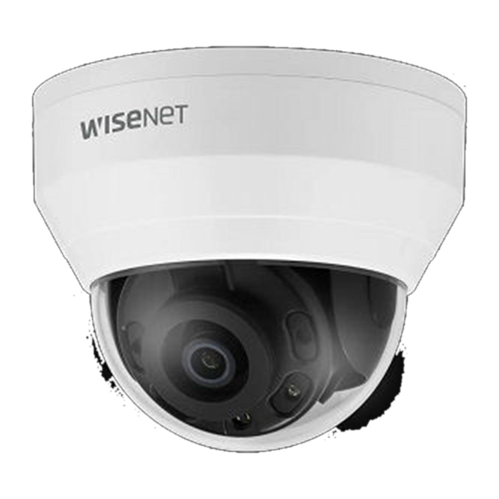 Hanwha QND-8020R Wisenet Q network indoor dome camera, 5MP 30fps, 4.0mm fixed focal lens (79), triple codec H.265/H.264/MJPEG