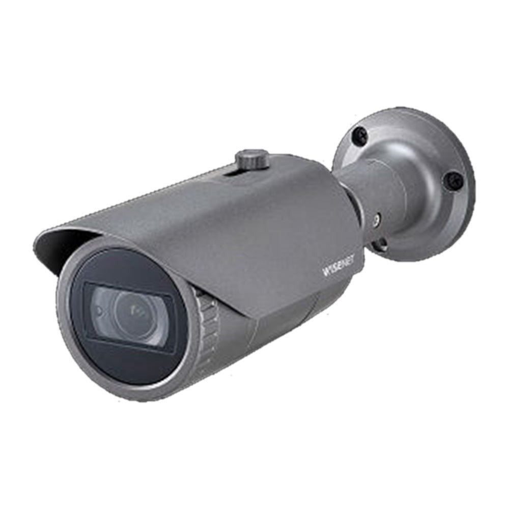 Hanwha QNO-7082R Wisenet Q network outdoor vandal bullet camera, 4MP @30fps, motorized vari-focal lens 3.1x (3.2 ~ 10.0mm)