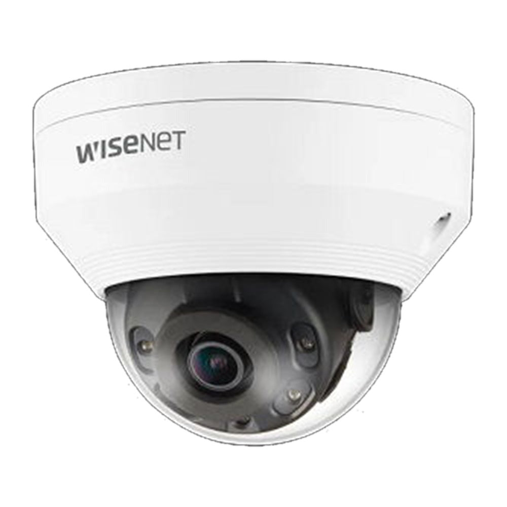 Hanwha QNV-7012R Wisenet Q network outdoor vandal dome camera, 4MP @30fps, 2.8mm fixed focal lens (107degree), triple codec