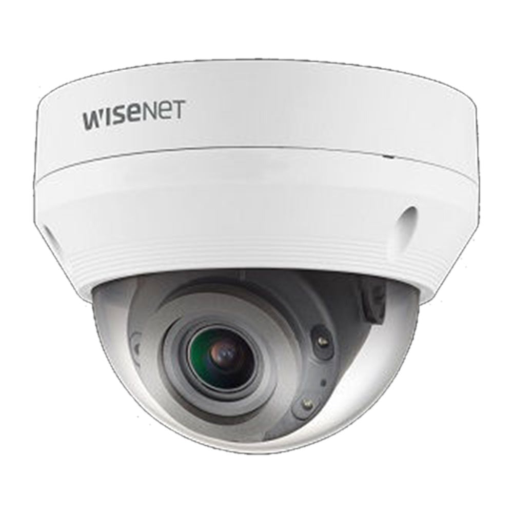 Hanwha QNV-8080R Wisenet Q network outdoor vandal dome camera, 5MP @ 30fps, motorized vari-focal lens 3.1x (3.2 ~ 10.0mm) (100