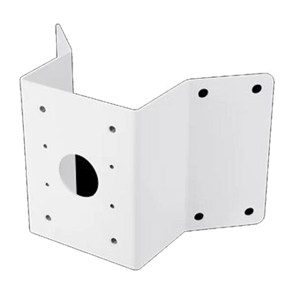 Hanwha SBP-300KMW1 Corner Mount Adapter Accessory, use with SBP-300WMW1, White color, made of aluminum