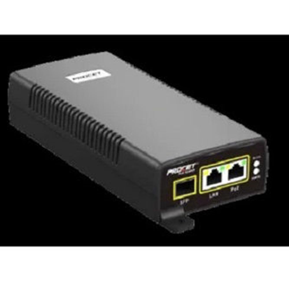 Hanwha SPO-6011 60W HPoE Injector, Fully compliant with IEEE802.3af/at, PoE++, Built-in SFP slot, Compatible with XNP-9250R /