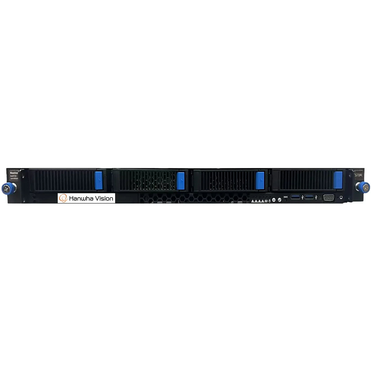 Hanwha WRR-P-E201S2-80TB 1U Wisenet WAVE Network Video Recorder with 4 Professional licenses, Wisenet WAVE pre-installed, 80TB raw