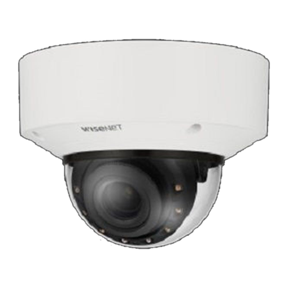 Hanwha XNV-C8083R Powered by WN7, Outdoor Network AI IR Vandal Dome Camera, 6MP resolution @ 30FPS, 4.4~9.3mm(2.1x) (112.1