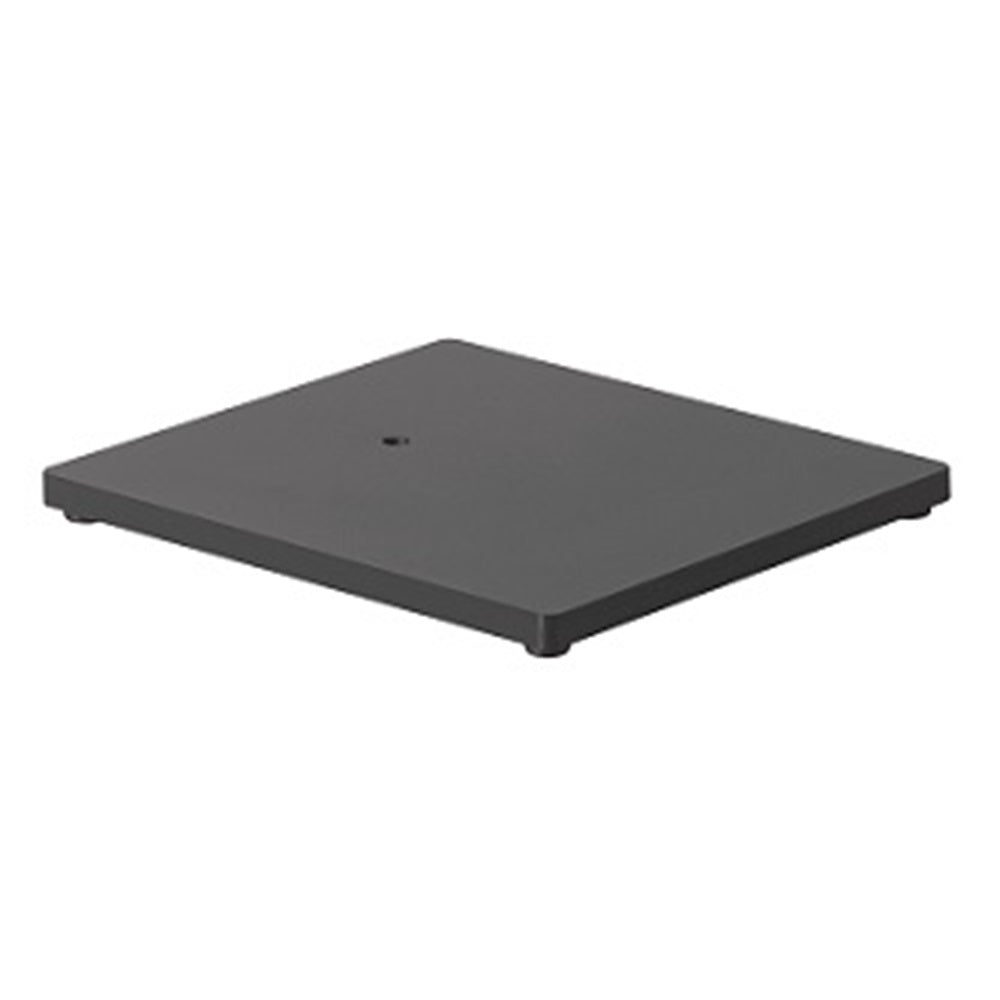 HAT Design Works MNMT10-FS9X10B 9" x 10" x .50" Small Freestanding Base with Rubber Feet (MNPL1x-xxTB Pole Mount Only), Black