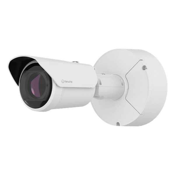 Hanwha PNO-A9092R Powered by WN9, Network AI IR Outdoor Vandal Bullet Camera; 8MP Max Resolution 3840x2160 @ 30FPS