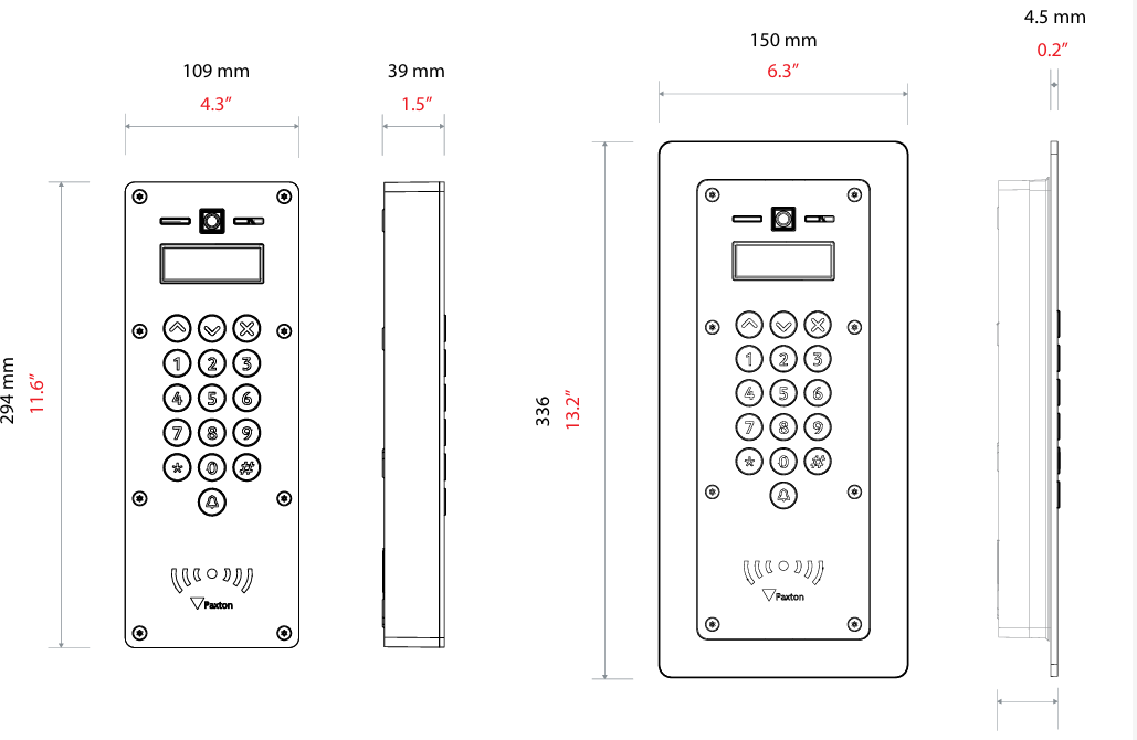 Paxton 337-420-US Net2 Entry - Standard Panel, Surface Mount