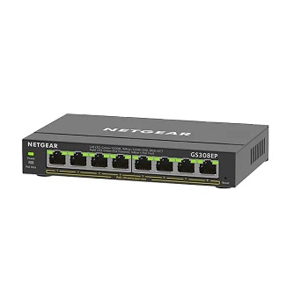 Netgear GS308EP-100NAS 8Pt Ge Plus Swch W/ Poe+