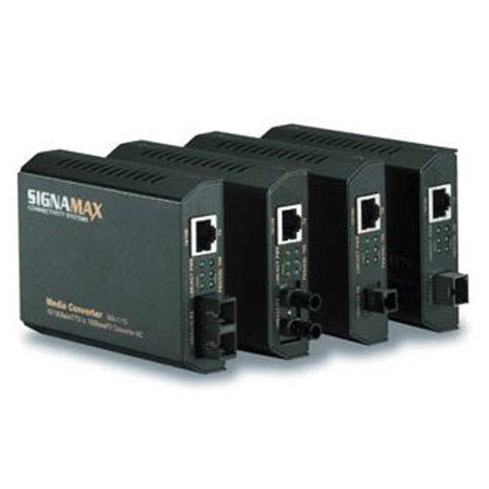 Signamax 065-1100 10/100BaseT/TX to 100BaseFX Mu ltimode/ST, 2 km