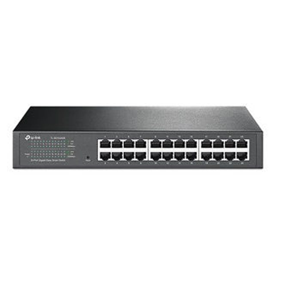 TP-Link TL-SG1024DE 24-Port Gigabit Easy Smart Switch, 24 10/100/1000Mbps RJ45 ports, MTU/Port/Tag-based VLAN, QoS, IGMP Snooping