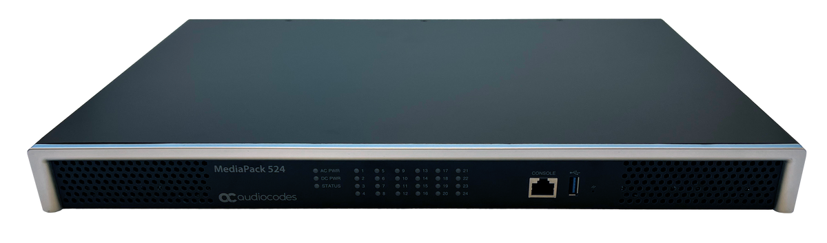AudioCodes MP524/24S/SIP/D-SUB Includes MediaPack 5xx chassis, 1 Giga Ethernet LAN port, 2 Giga Ethernet WAN port, D-sub (50 pin) connector