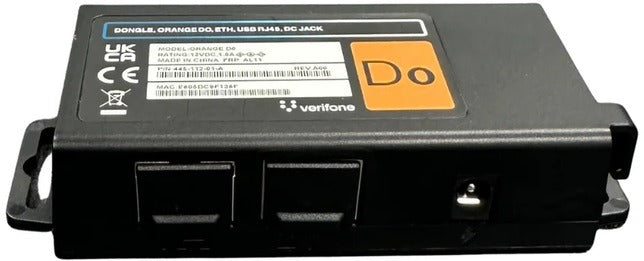 VeriFone 445-112-01-A Dongle, Orange D0, Eth, Usb Rj45, Dc Jack