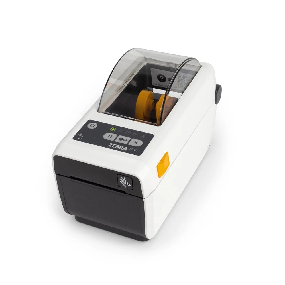 Zebra ZD4AH22-D01E00EZ Direct Thermal Printer ZD411, Healthcare; 203 dpi, USB, USB Host, Ethernet, BTLE5, US Cord, Swiss Font, EZPL
