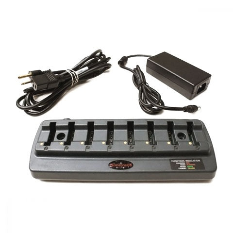 Honeywell Scanning & Mobility 8670377CHARGER-VI 8 Bay Battery Charger with Power Supply, US. Charges battery only when removed from Bluetooth Ring Scanner