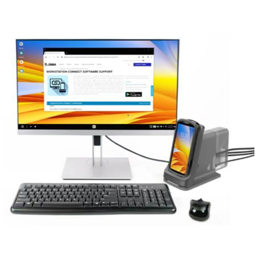 Zebra CRD-NTC5X-1SNWS-01 TC53, TC58 Connect Cradle, allows to connect a mobile computer to an external monitor and multiple