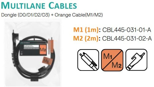 VeriFone CBL445-031-01-A Cable, 1M Orange M1