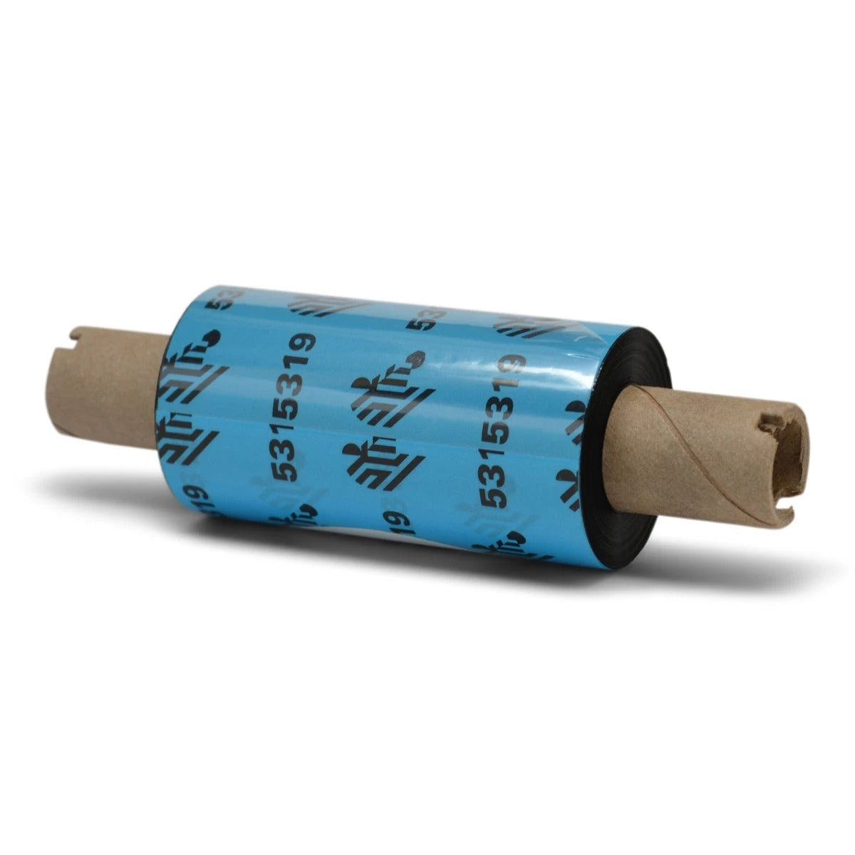 Zebra 05319GS06407 Wax Ribbon, 64mmx74m (2.52inx242ft), 5319; Performance, 12mm (0.5in) core, 12/box