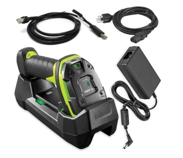 Zebra LI3678-SR3U4210S1W LI3678-SR, Rugged Green Vibration Motor Standard Cradle USB KIT: LI3678-SR0F003VZWW Scanner, CBA-U42-S07PAR