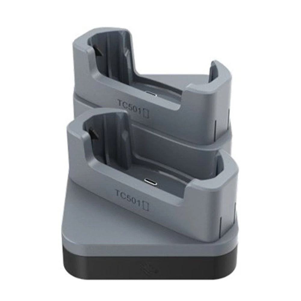 Zebra CRDCUP-TC5A-2D-B Charge-Only ShareCradle to charge up to two TC501 devices WITH exoskeletons. Sold Separately: USB-C Cable