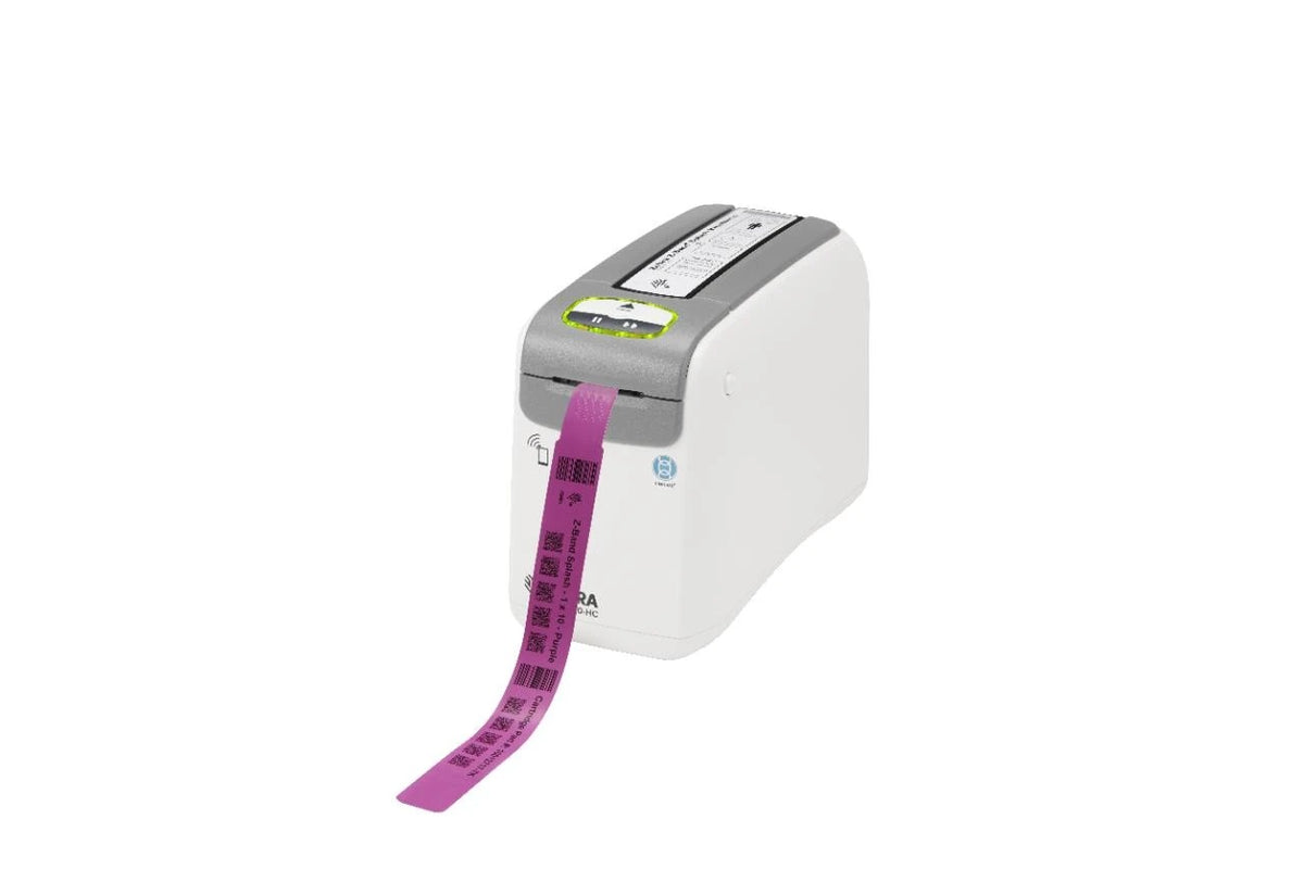 Zebra ZD51013-D01E00FZ DT Printer ZD510 Wristband; ZPL II, XML, 300 dpi, US Cord, USB, USB Host, Ethernet, BTLE
