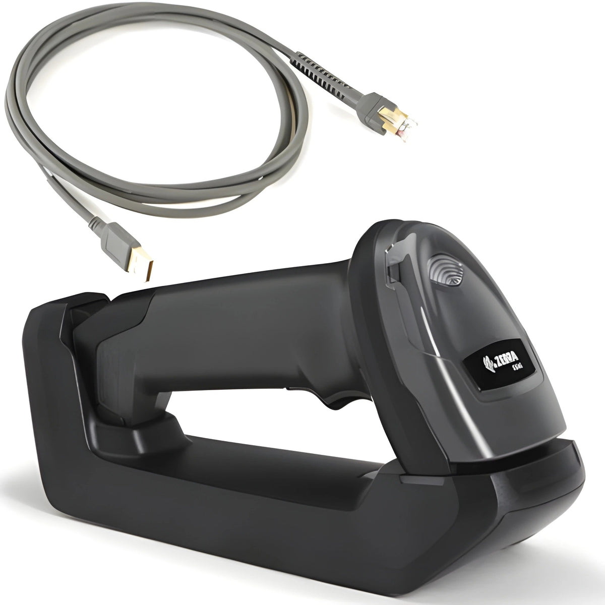 Zebra DS4678-DL7U2100SFW DS4678-DL Black Standard Cradle USB KIT: DS4678-DL00007ZZWW Scanner, CBA-U21-S07ZBR Shielded USB Cable