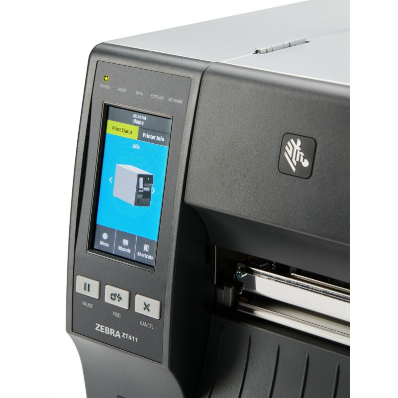 Zebra ZT41142-T1100A0Z TT Printer ZT411; 4", 203 dpi, US Cord, Serial, USB, 10/100 Ethernet, Bluetooth 4.1/MFi, USB Host, RFID UHF